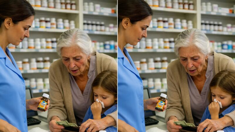Am crezut că am făcut pur și simplu o faptă bună plătind medicamentele unei bătrâne — până când dimineața un polițist a intrat în farmacie și s-a îndreptat direct spre mine
