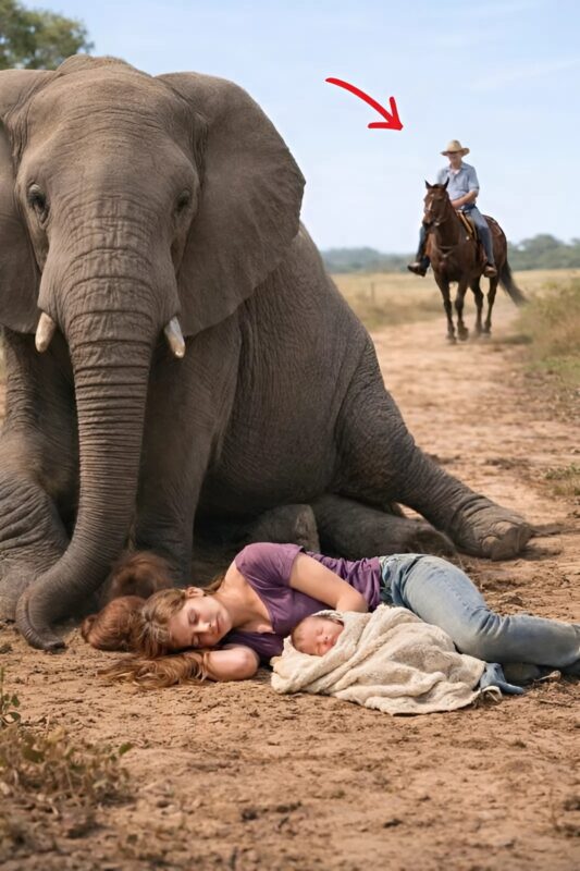 Pe un drum pustiu, în fața mea a apărut un elefant uriaș, care își acoperea disperat cu trupul ceva ce nu putea fi văzut la prima vedere