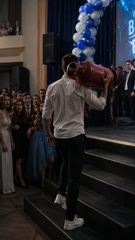 Studentul s-a ridicat pe neașteptate pe scenă cu o butelie de gaz chiar în timpul ceremoniei de absolvire. În timp ce invitații și profesorii încercau, nedumeriți, să înțeleagă ce se întâmplă, tensiunea din sală creștea, iar în curând s-a petrecut ceva despre care avea să vorbească întreaga țară...