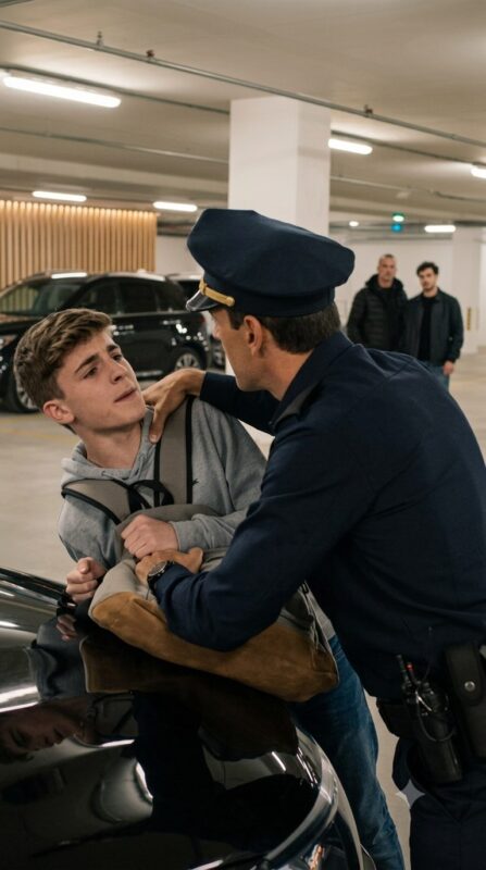 „Aceasta este mașina tatălui meu!”, striga adolescentul în timp ce polițistul îi răsucea cu forța brațul։ Dar când SUV-uri blindate au intrat în viteză în parcare, ofițerul a pălit instantaneu, realizând cu cine avea de-a face în realitate și ce greșeală fatală tocmai făcuse...