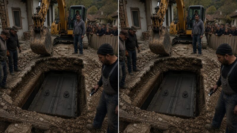 Toți au râs când noul proprietar a început să demoleze vechea casă a bunicului său... Dar în clipa în care cupa excavatorului a străpuns podeaua pivniței, muncitorii au fugit îngroziți