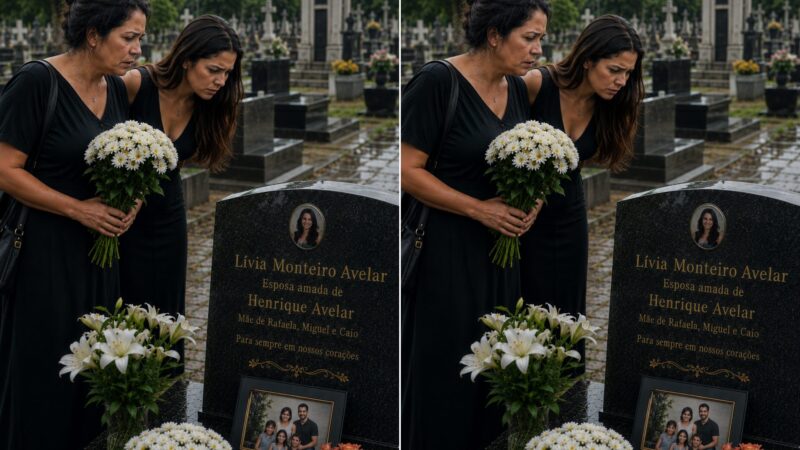 Eu și mama am mers la mormântul bunicului, dar am încremenit de șoc când am văzut numele tatălui meu pe mormântul unei alte femei