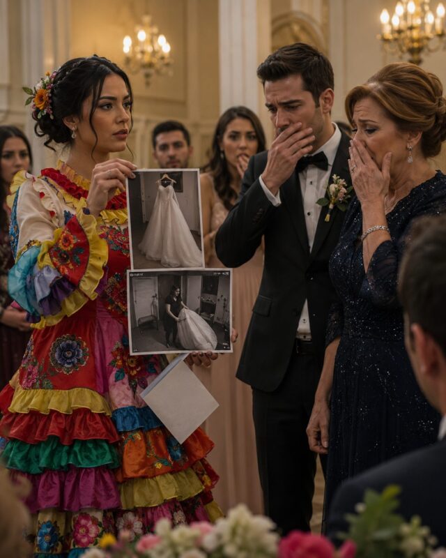Toți au fost șocați când mireasa a venit la ceremonia de nuntă într-o rochie ciudată, care semăna cu un costum de clovn