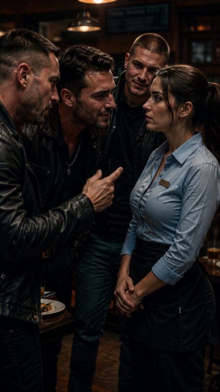Trei bărbați obraznici au decis să se distreze pe seama unei chelnerițe și, chiar în mijlocul restaurantului, i-au rupt bluza...