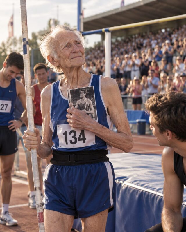 „Bunicule, ești sigur că prăjina asta nu o să te ridice pe tine?” — râdeau de el sportivii, dar câteva clipe mai târziu, toți au încremenit când au aflat ce îl determinase cu adevărat pe bătrân să încerce acel salt nebunesc